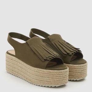 Pull&Bear Jute Wedge Shoes